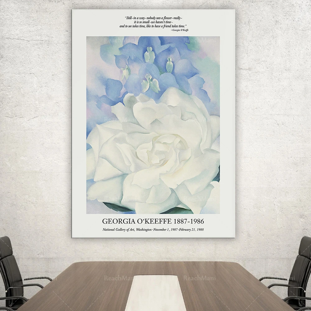 

Georgia O'Keeffe Art Exhibition Digital Download Poster Vintage Print