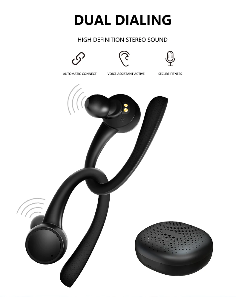 TWS 5,0 беспроводные Bluetooth наушники T7 Pro Hi-Fi стерео беспроводные наушники Спортивная гарнитура с зарядным устройством для телефона