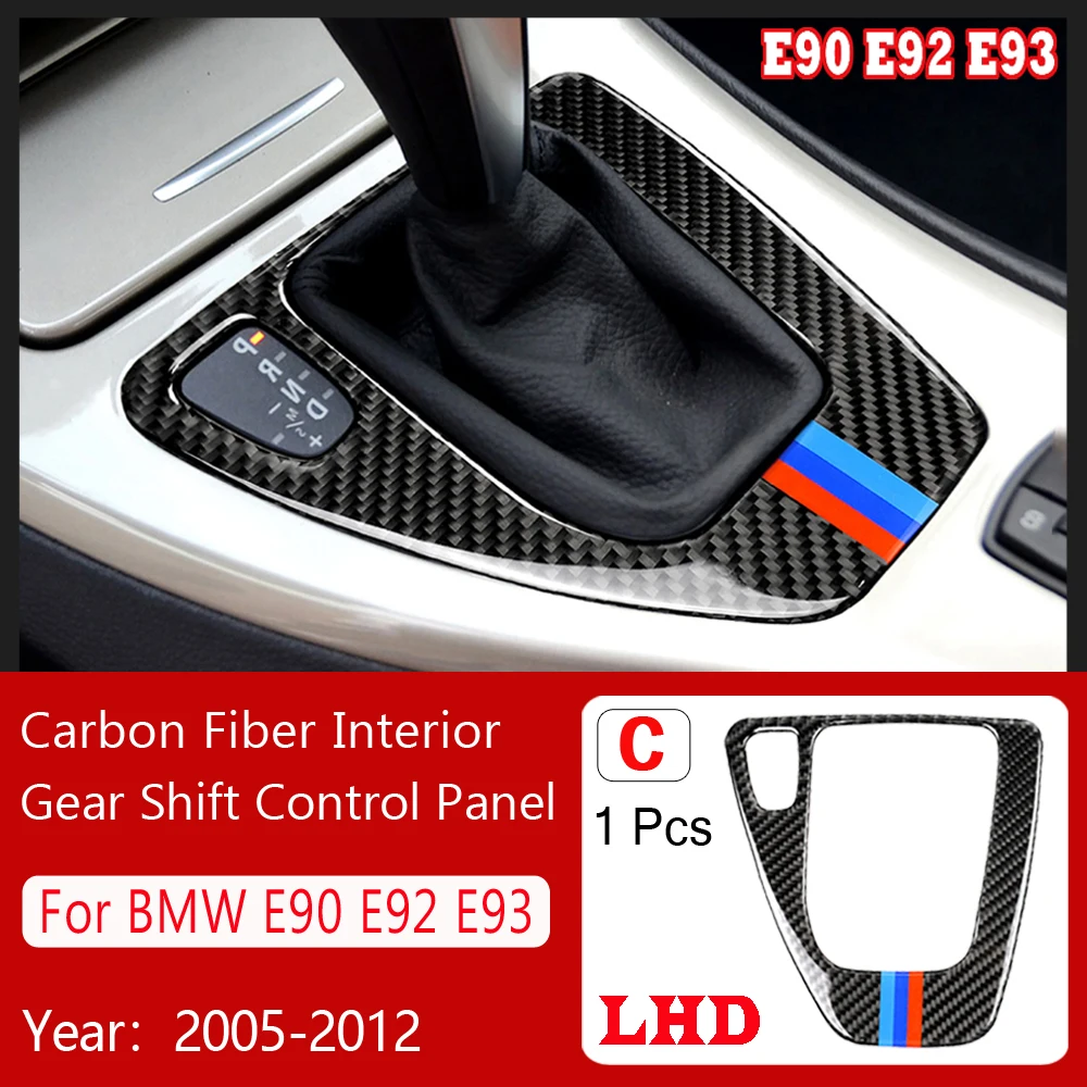 

Car Gear Shift Baseboard Sticker Carbon Fiber Car interior Fit for BMW 3 Series E90 E92 E93 Car Styling Interior Accessories