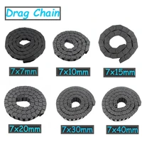 1 meter cable drag chain wire carrier with end connectors transmission drag chain for cnc router machine tools 3d printer parts