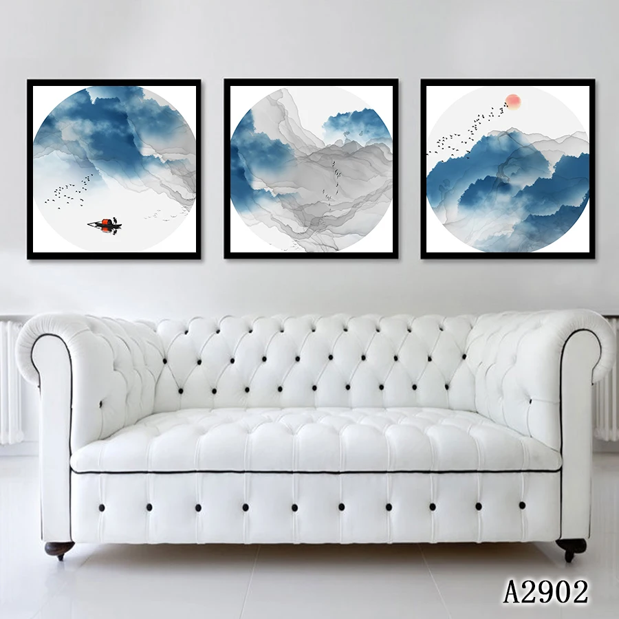 Абстрактная картина маслом Печать на холсте 3 шт. модульный цветок лилии холст