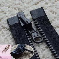 long ykk zipper rotating slider pull puller 5 85cm coat jacket resin single open black tailoring accessories