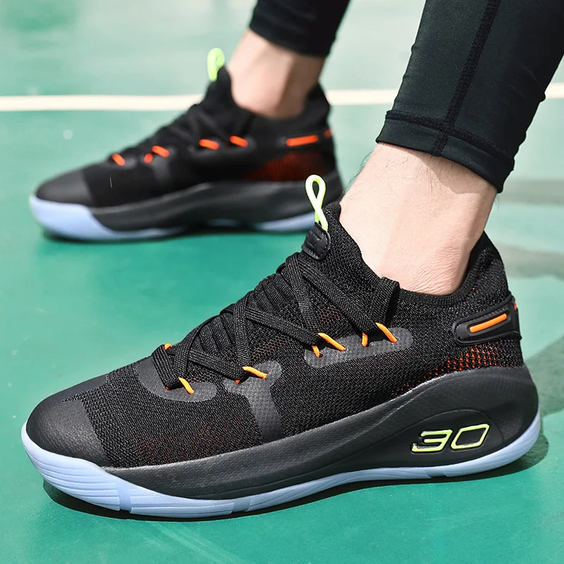 Men Basketball Shoes Breathable Anti-Slip Wearable Basketball Sneakers Rebound Gym Outdoor Sports Shoes Casual Running Shoes