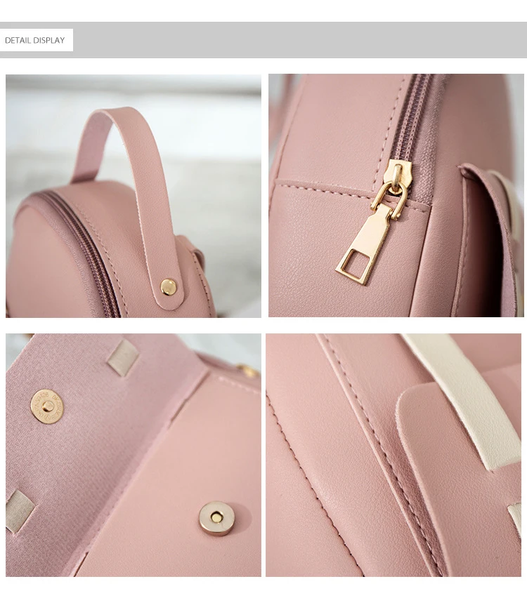 Мини-рюкзак милый женский рюкзак из искусственной кожи сумки на одно плечо