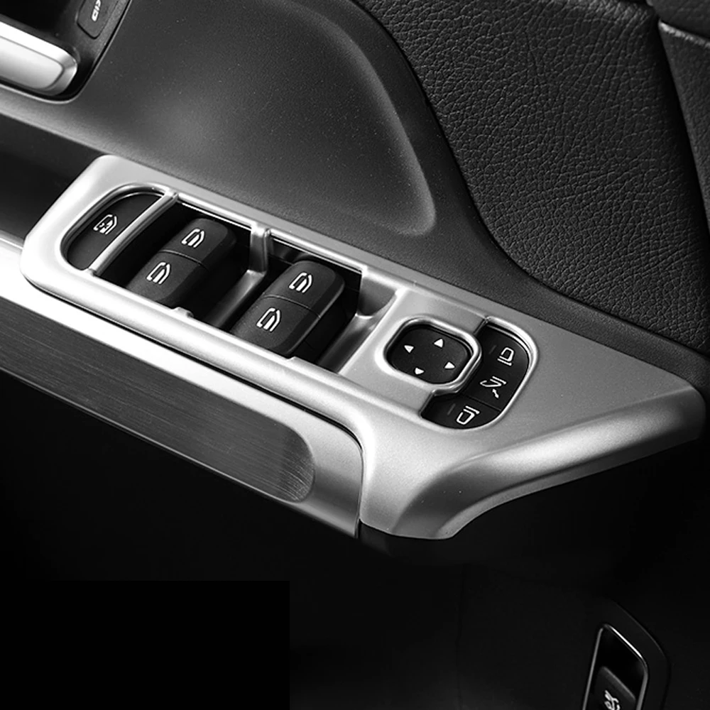 

LHD! Для Mercedes Benz GLB Class X247 GLA Class H247 2020 2021 кнопочный переключатель для подъема окна панель Крышка отделка Стайлинг автомобиля