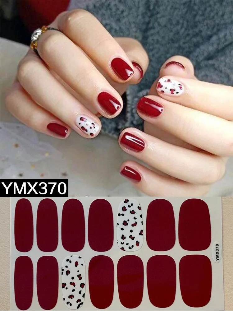 1PC Nail art Full-Cover Sticker Sheet 14tips Polish New Designs YMX369-389 | Красота и здоровье