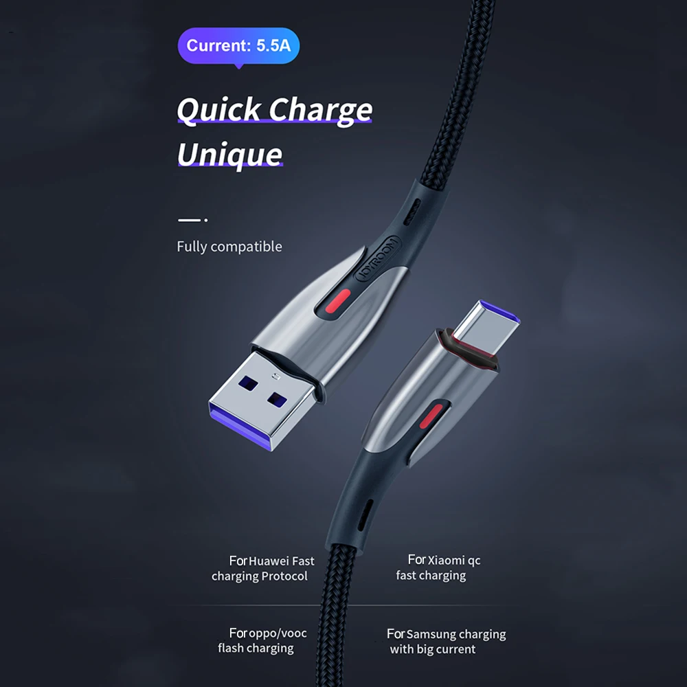 Joyroom 5A usb type C кабель для huawei mate 20 Pro P20 Lite USB C кабель для быстрой зарядки type-C кабель для huawei P30 Pro Поддержка QC