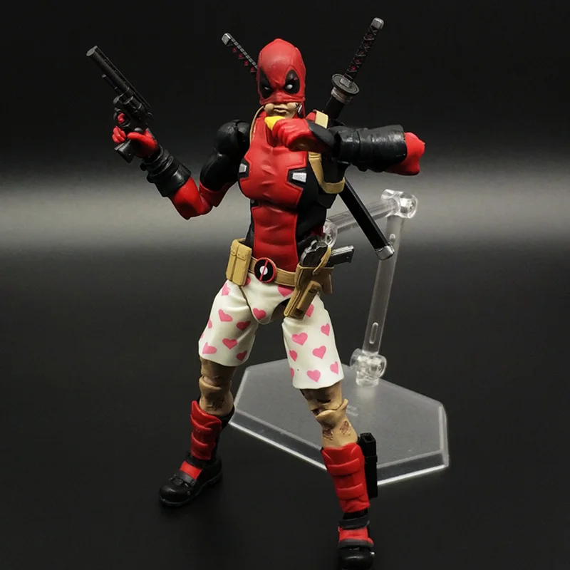 Дисней 15 см X-MAN Дэдпул Figma игрушки EX-042 DX Ver Super Hero BJD фигурка модель Рождественский