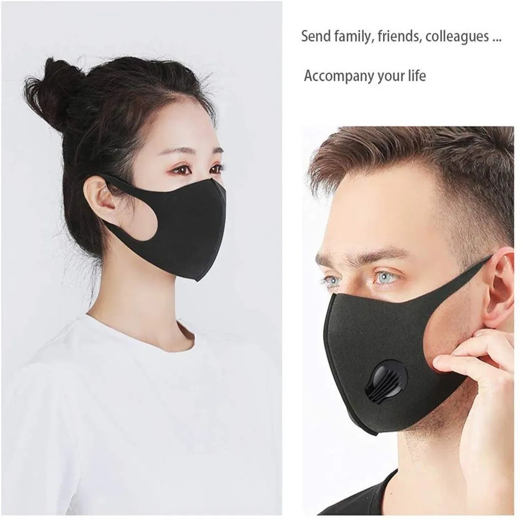1pc/3pcs/5pcs Cycling Face Mask Outdoor Multi Layer 2020 Large Storage Anti Dust Air Purifying PM2.5 Carbon Filter | Спорт и