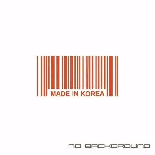 Для 2 шт./пара Сделано в Корее штрих код наклейка Стикеры гоночный автомобиль для