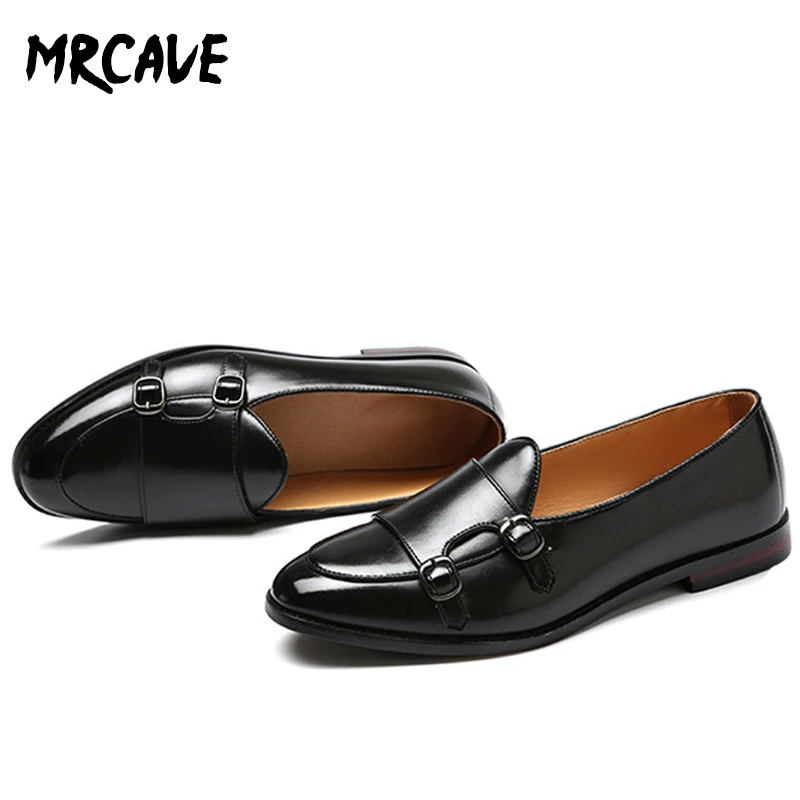 Осенние мужские лоферы из микрофибры Роскошная брендовая мужская обувь в