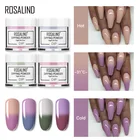 Порошок для дизайна ногтей ROSALIND Dip, блестки, меняющие температуру, Хромовый пигмент, погружаемый порошок, блестки, Жидкая основа