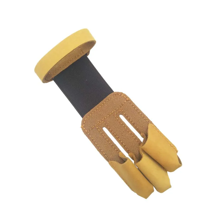 1 шт. для стрельбы из лука 3 пальца защита кожа перчатки пальцев палец мишень таб