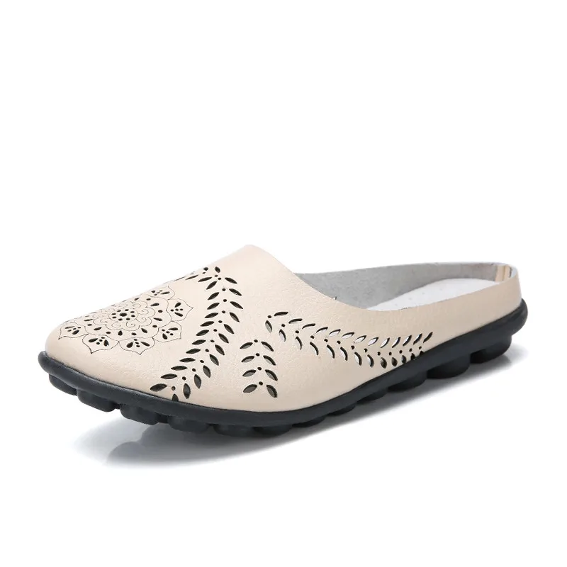 2019 г. летние туфли шлепанцы женские балетки на плоской подошве без застежки