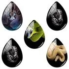 TAFREE, 18x25 мм, ручная работа, в форме капли, все виды ткани, текстура, узор, стекло, кабошон, купол, плоская задняя часть, ювелирное изделие, TX434