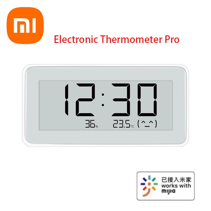 

2021 Xiaomi Mijia Electronic Thermometer and Hygrometer Pro BT4.0 Wireless Smart Clock LCD Temperature Measurement Tool