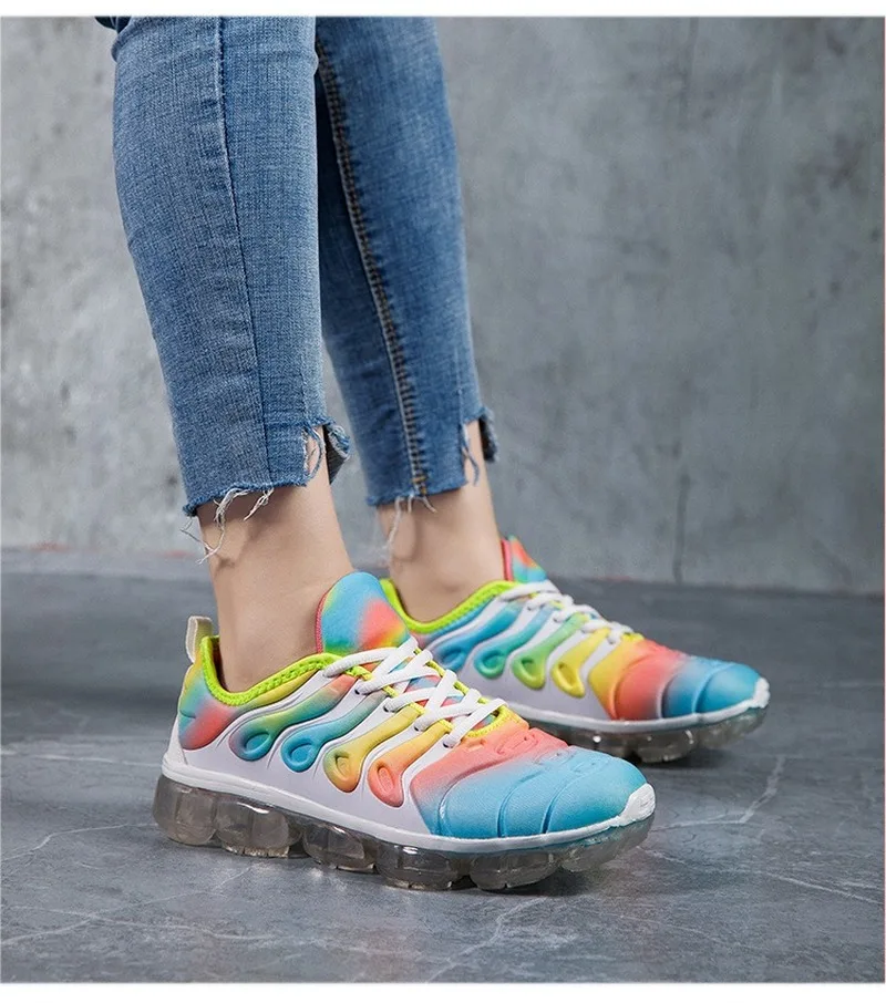 

Women Breathable non-slip Sneakers Summer Outdoor Sports Shoes Multicolor Leisure Comfortable Lace Up Plus Size Zapatos De Mujer