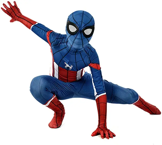 captain superhero cosplay costumes for boys bodysuit spandex 3d print halloween costume cosplay superhero zentai suit for adult free global shipping