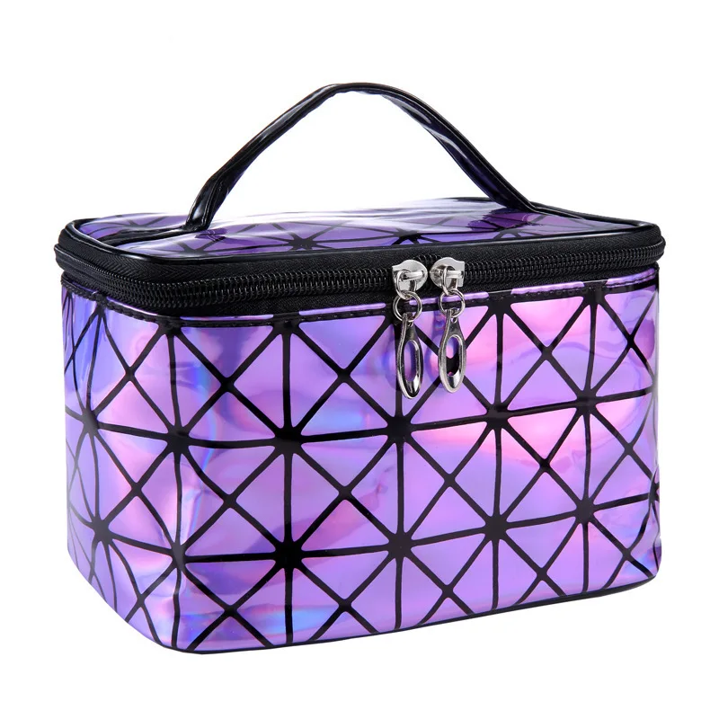 3D Laser Cosmetic Bag Travel Handbag Storage Bag Waterproof Large Capacity Wash Bag Women's Bag
