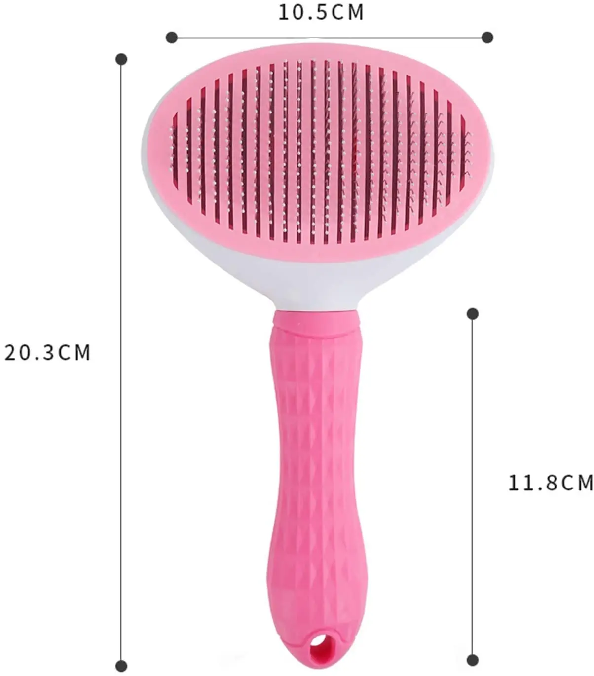 

Dog Self Cleaning Slicker Brush Cat Brush with Massage Particles Removes Loose Hair Dogs Grooming Comb Promote Circulation