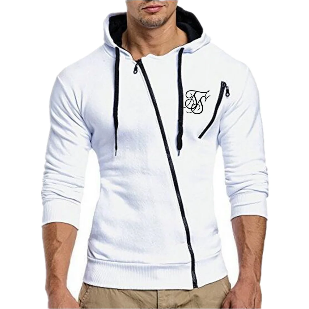 

SikSilk 2021 Latest Casual Sports Hooded Men's Sweater Hoodie Men's Long-Sleeved Jacket Zipper Track Field Sportswear +5