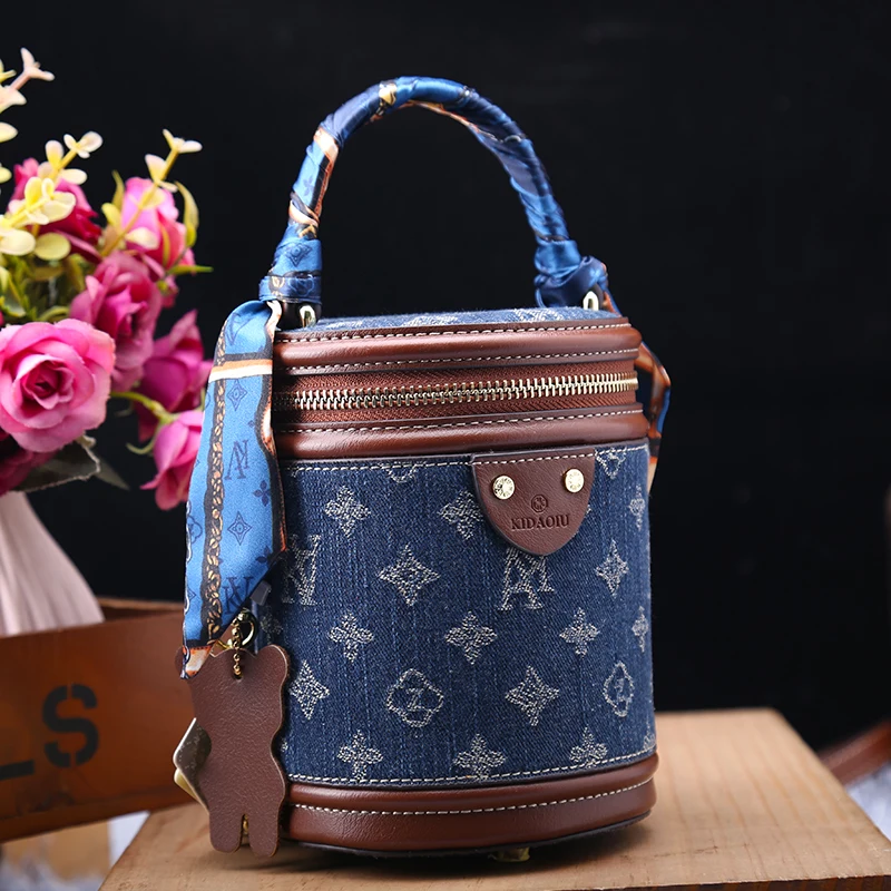 

Bucket Bags for Women 2021 New Luxury Handbags All Match Retro Printing Single Shoulder Bags Ladies Famous Handbags Sac Luxe Cc