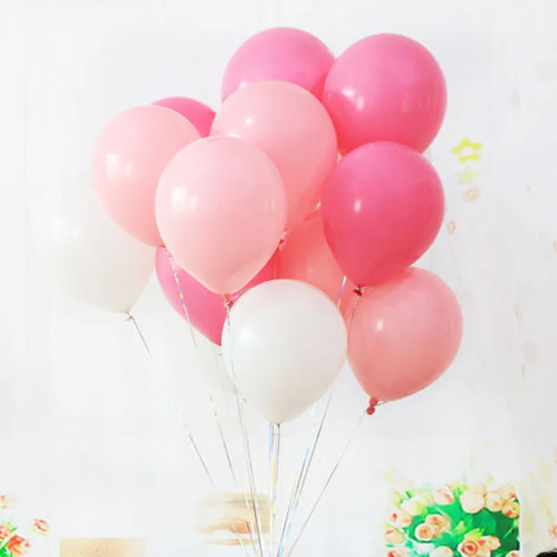 XXYYZZ 30 шт./лот розовые прозрачные белые круглые шарики воздушные шары латексные