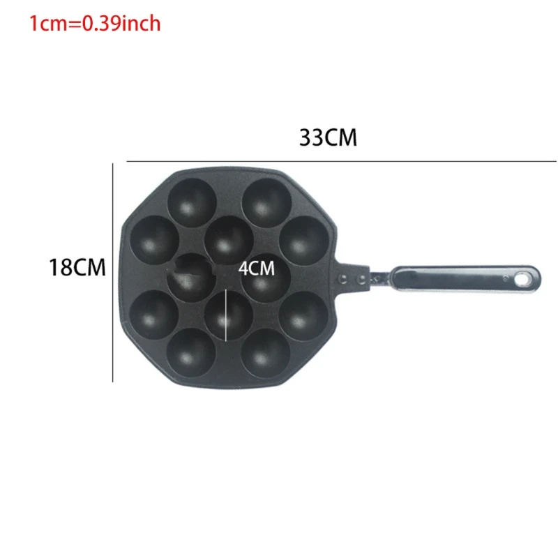 Takoyaki Pan Non Stick Maker Grill With 12 Octopus Ball Stuffed Dropshipping |