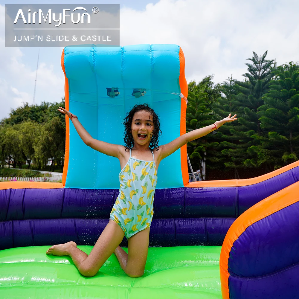 Надувной горка-замок с прыжками Дом для прыжков Дом для прыжков Парк для детей Внутренняя забавная игровая площадка для вечеринки Батутный водный игровой комплекс.