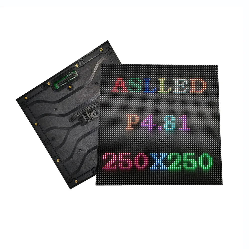 P4.81 LED Module 250x250mm Outdoor High Definition Electronic Advertising Screen Unit Board Full Color SMD1921 HUB75 Interface