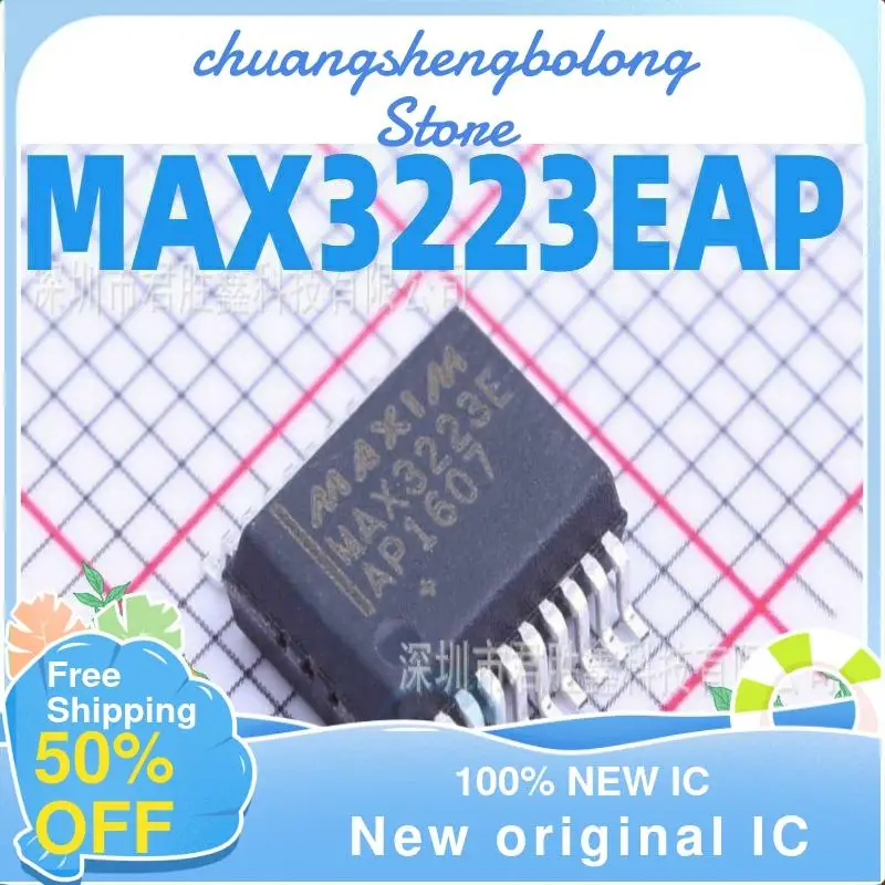 

10-200 шт. MAX3223EAP SSOP-20 New original IC