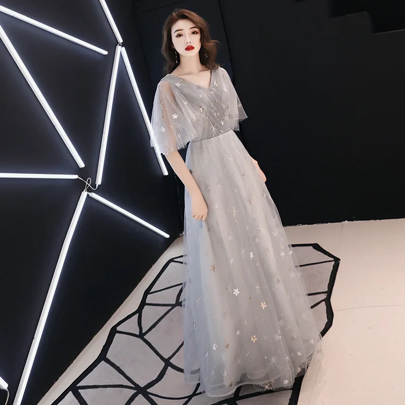 2020 платье подружки невесты в стиле головы сказочный дух темперамент благородный