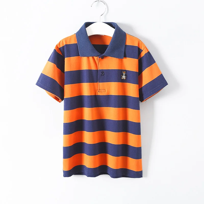 Новинка рубашка с коротким рукавом для мальчиков детские летние хлопковые