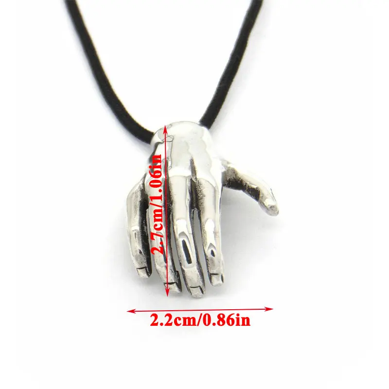 

Hip Hop Hug Couple Necklace Choker Gift Women And Men Necklace Solid Color Hand Pendant Unisex Vintage Couples Jewelry