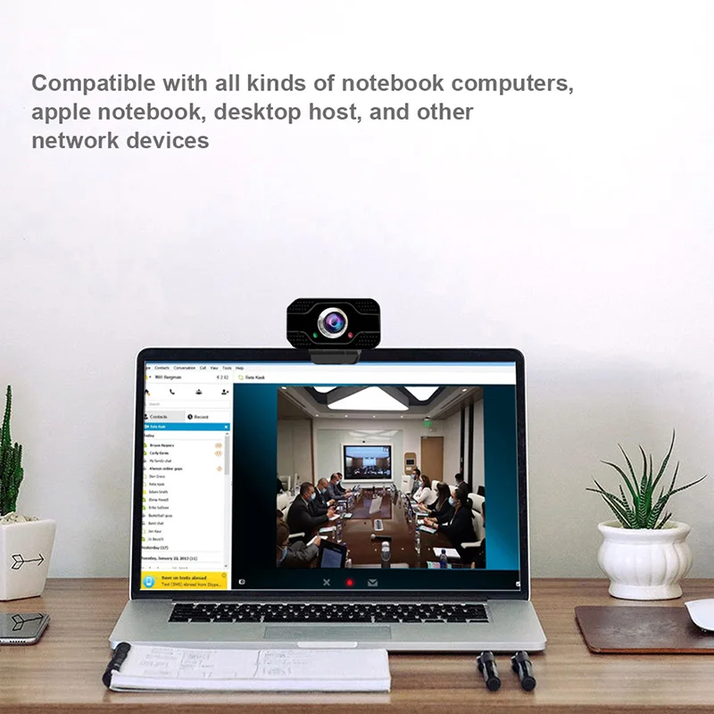 

HD 1080P Webcam USB Smart Meeting Broadcast Live Video for Conferencing Office Home JHP-Best