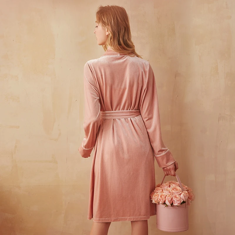 Халаты для подружки невесты бархатный банный халат одежда сна женский зимний