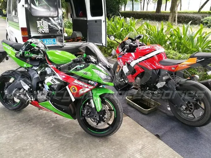 

Литьевая пресс-форма, новый комплект обтекателей из АБС-пластика для kawasaki Ninja ZX-6R 599 ZX6R 636 2013 2014 2015 2016 2017 2018 кузов красного и зеленого цвета