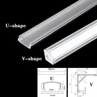 Угловой алюминиевый профиль для светодиодной ленты, 1-30 шт.лот, алюминиевый профиль