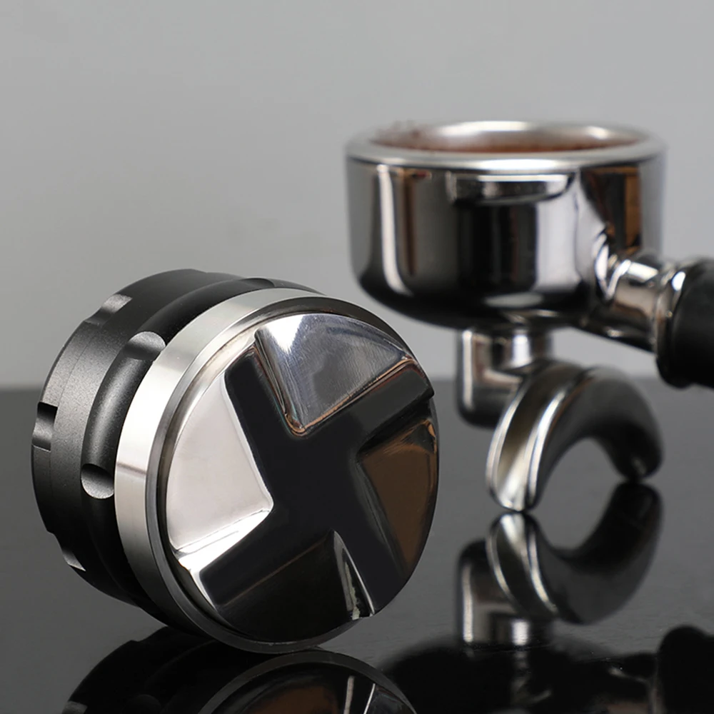 58 мм нержавеющая сталь кофе трамбовщик четыре угла наклона Регулируемый порошок