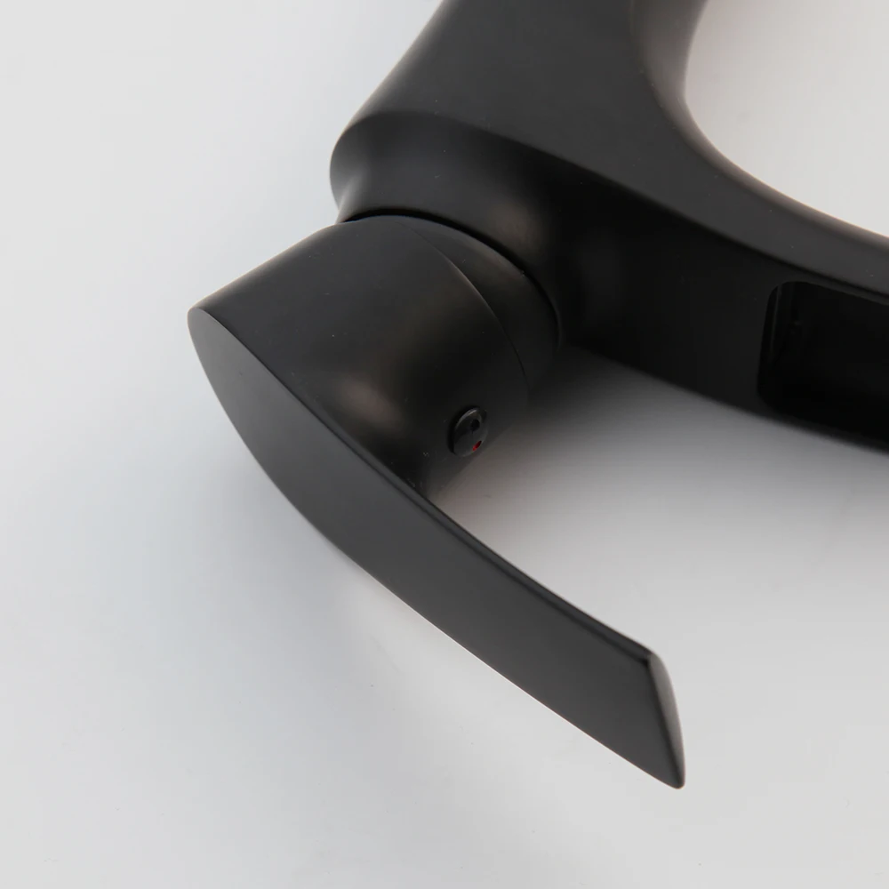 Смеситель для раковины ZAPPO латунный черный хромированный кран с щеткой из никеля