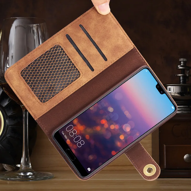 Для huawei P20 Pro Lite роскошный винтажный кожаный чехол для huawei P30 Pro Lite откидной Магнитный чехол-кошелек для huawei mate 20 Pro Li
