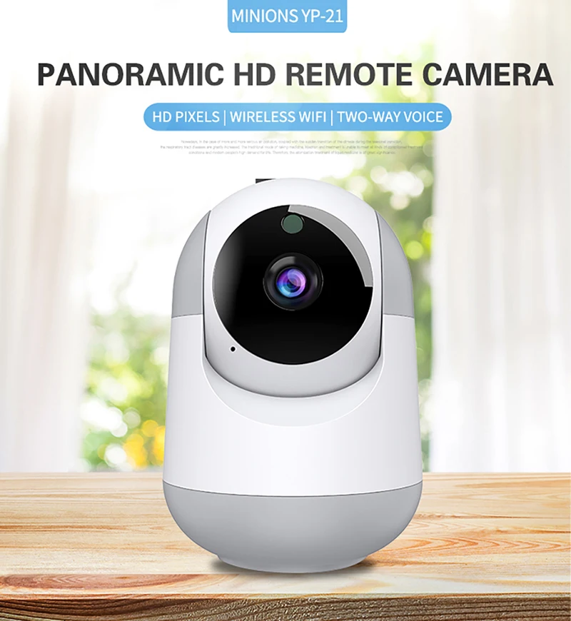 

IP-камера видеонаблюдения HD с функцией ночного видения, Wi-Fi, 2,4 ГГц