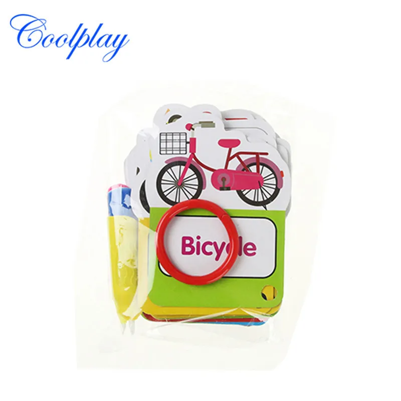 

Educational Early Education Learning Cognitive Card English Word Water Painting Card Clear Water Graffiti Card Coloring Card