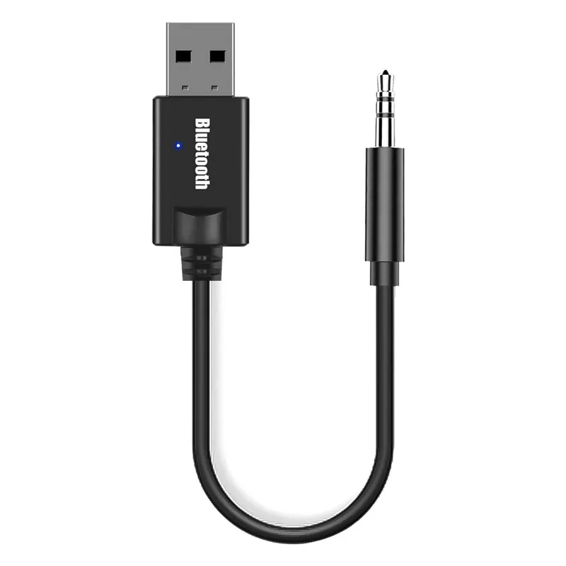 Black A Bluetooth приемник A2DP ключ Музыкальный Аудио приемник беспроводной USB адаптер 3,5 мм разъем музыкальный передатчик для IPhone huawei Xiaomi - Название цвета: Black A