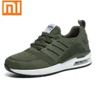 Кроссовки Xiaomi мужскиеженские резиновые, дышащие спортивные сникерсы, армейский зеленый цвет, черные