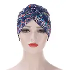 2020 Новые мусульманские женские тюрбан с узелком в африканском стиле модные теплые шапки-банданы с принтом Узелок вихревой тюрбан