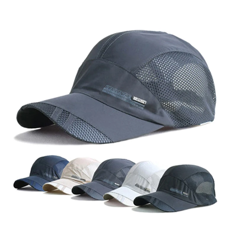 

Dry Running Baseball Summer Mesh 6 Colors Gorras Cap Cap Visor Mens Hat Sport