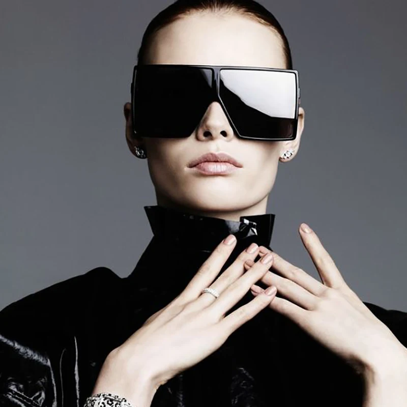 Солнцезащитные очки большого размера для мужчин и женщин брендовые дизайнерские