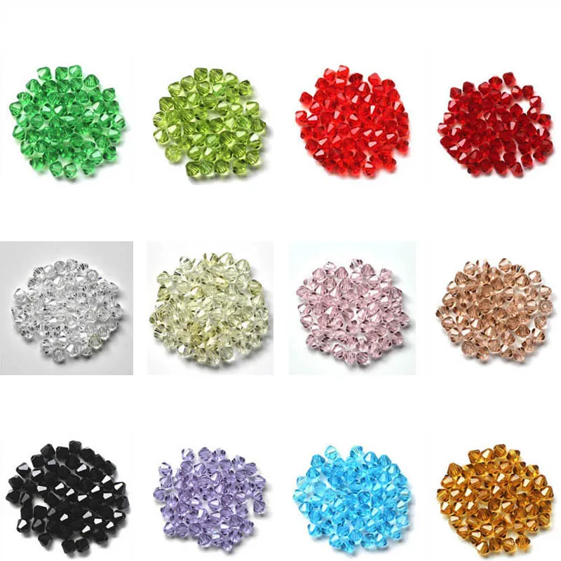 

StreBelle Wholesale 4mm 5301 Bicone Bead Glass Crystal Beads 200pcs/Bag AE4MM