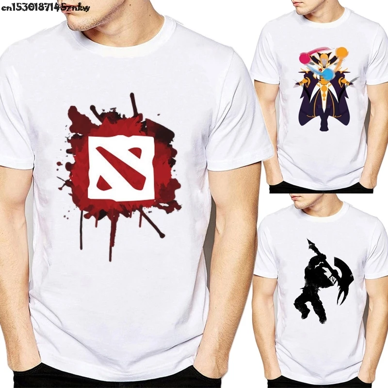 Мужская футболка Dota 2 с принтом из игры летняя одежда 2020 мужские белые футболки
